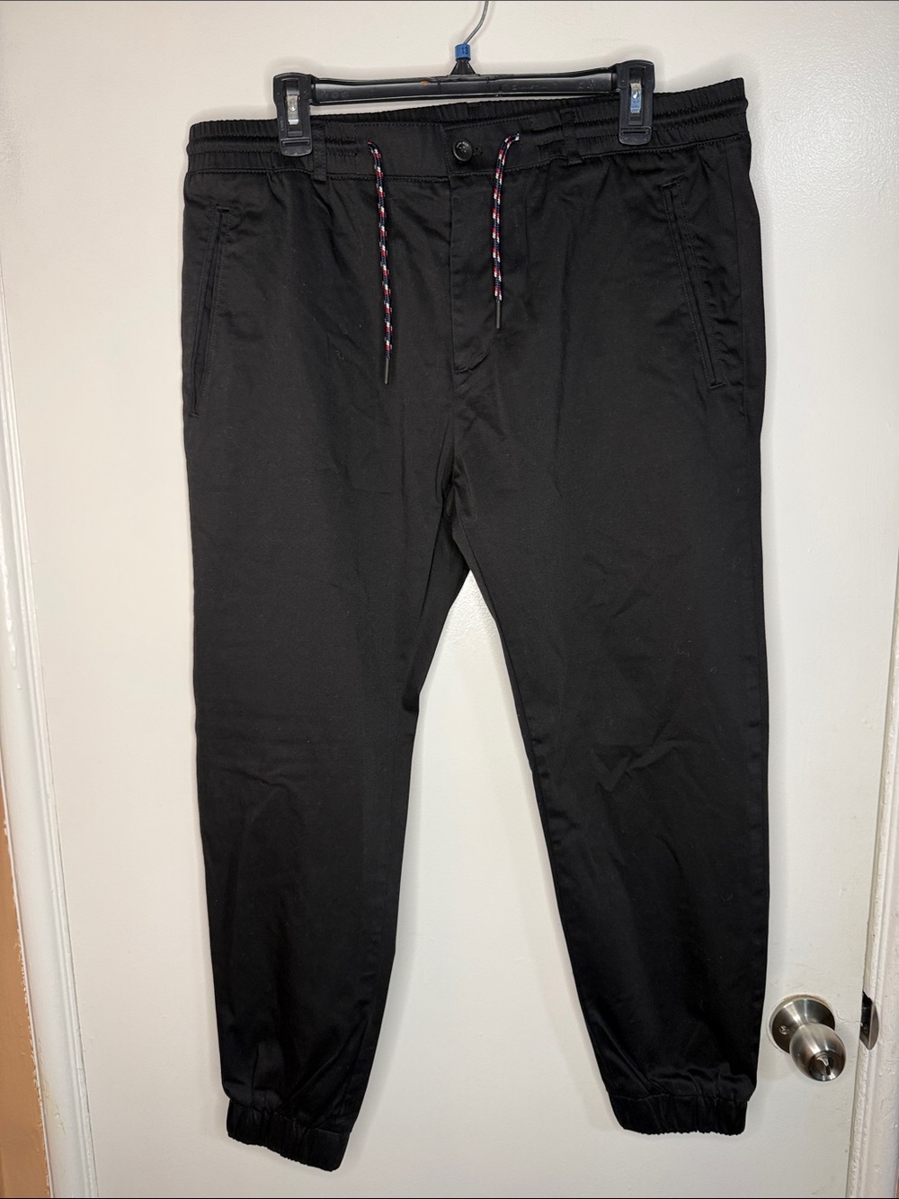 Zara Men's Black Jogger Pants - Drawstring Waist